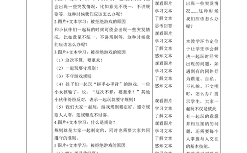 第13课《我想和你们一起玩》第二课时（教学设计）-（统编版）_26新一年级道法下册（统编版）_老课标资料_2、教学教案部编一下道法_教案(配套有动画推荐)
