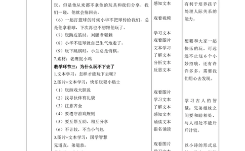 第13课《我想和你们一起玩》第二课时（教学设计）-（统编版）_26新一年级道法下册（统编版）_老课标资料_2、教学教案部编一下道法_教案(配套有动画推荐)