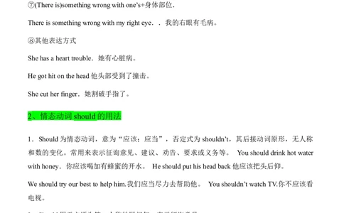 01情态动词should和反身代词的用法（学生版）-（人教版）_最新人教版英语八年级下册_旧版（有参考价值）_版本二_八年级英语下册（人教版）_单元语法讲义-U183