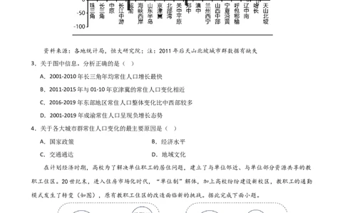 阶段检测卷04人文地理（原卷版）_新高考复习资料_2024年新高考复习资料_一轮复习资料_完2024年高考地理一轮复习考点通关卷（新高考）_阶段检测卷