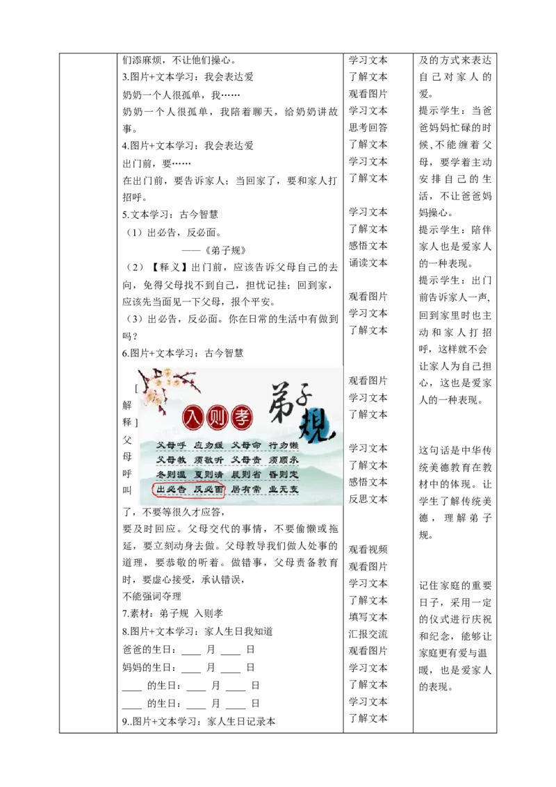 第10课《家人的爱》第二课时（教学设计）-（统编版）_26新一年级道法下册（统编版）_老课标资料_2、教学教案部编一下道法_教案(配套有动画推荐)