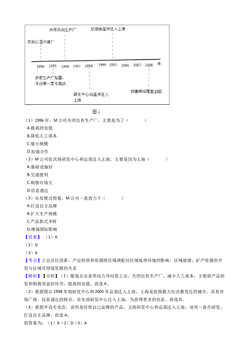 高考地理五年真题分类汇编（2017-2021）第27讲地理环境对区域发展的影响(教师版)_新高考复习资料_2022年新高考复习资料
