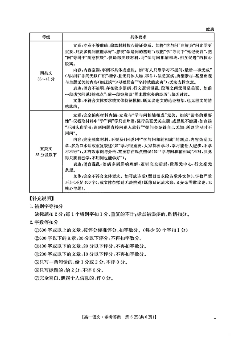 扫描件_高一语文试卷参考答案_2025年12月高一试卷_251202金太阳&middot;四川省2025-2026学年高一上学期11月联考（26-85A）（全）