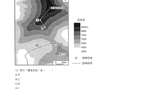 高考地理五年真题分类汇编（2017-2021）第1讲地球与地图(学生版)_新高考复习资料_2022年新高考复习资料_高考地理五年真题分类汇编（2017-2021）（教师版+学生版）8.10更新
