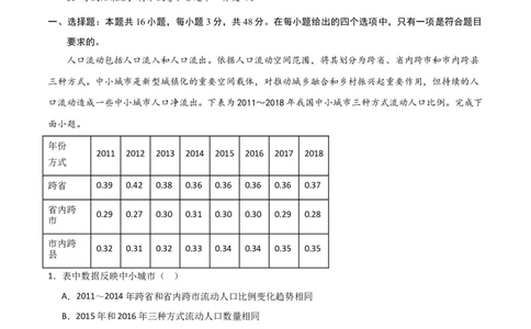阶段检测卷03人文地理（解析版）_新高考复习资料_2024年新高考复习资料_一轮复习资料_完2024年高考地理一轮复习考点通关卷（新高考）_阶段检测卷