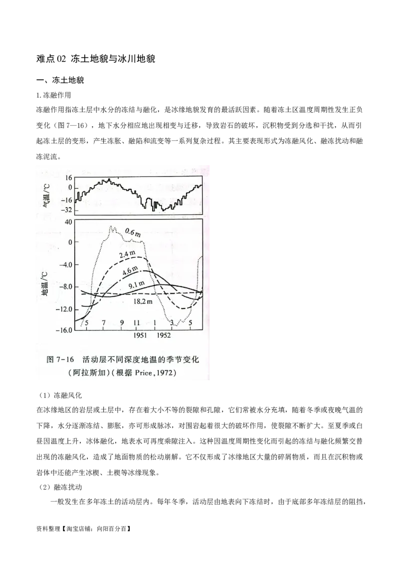重难点06地表形态变化-2024年高考地理热点&middot;重点&middot;难点专练（新高考专用）（解析版）_新高考复习资料_2024年新高考复习资料_专项复习资料_教师版（含答案解析）