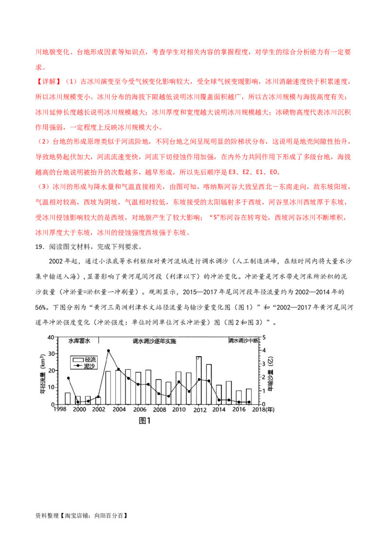 重难点06地表形态变化-2024年高考地理热点&middot;重点&middot;难点专练（新高考专用）（解析版）_新高考复习资料_2024年新高考复习资料_专项复习资料_教师版（含答案解析）