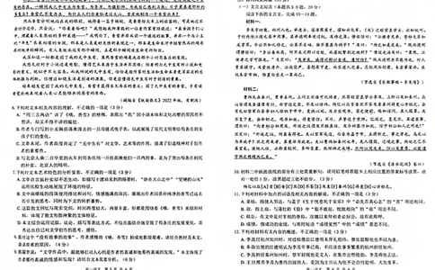 广西&ldquo;贵百河&mdash;武鸣高中&rdquo;2024-2025学年高一上学期12月新高考月考语文试题_2024年12月试卷_1220广西壮族自治区&ldquo;贵百河-武鸣高中&rdquo;2024-2025学年高一上学期12月月考试题