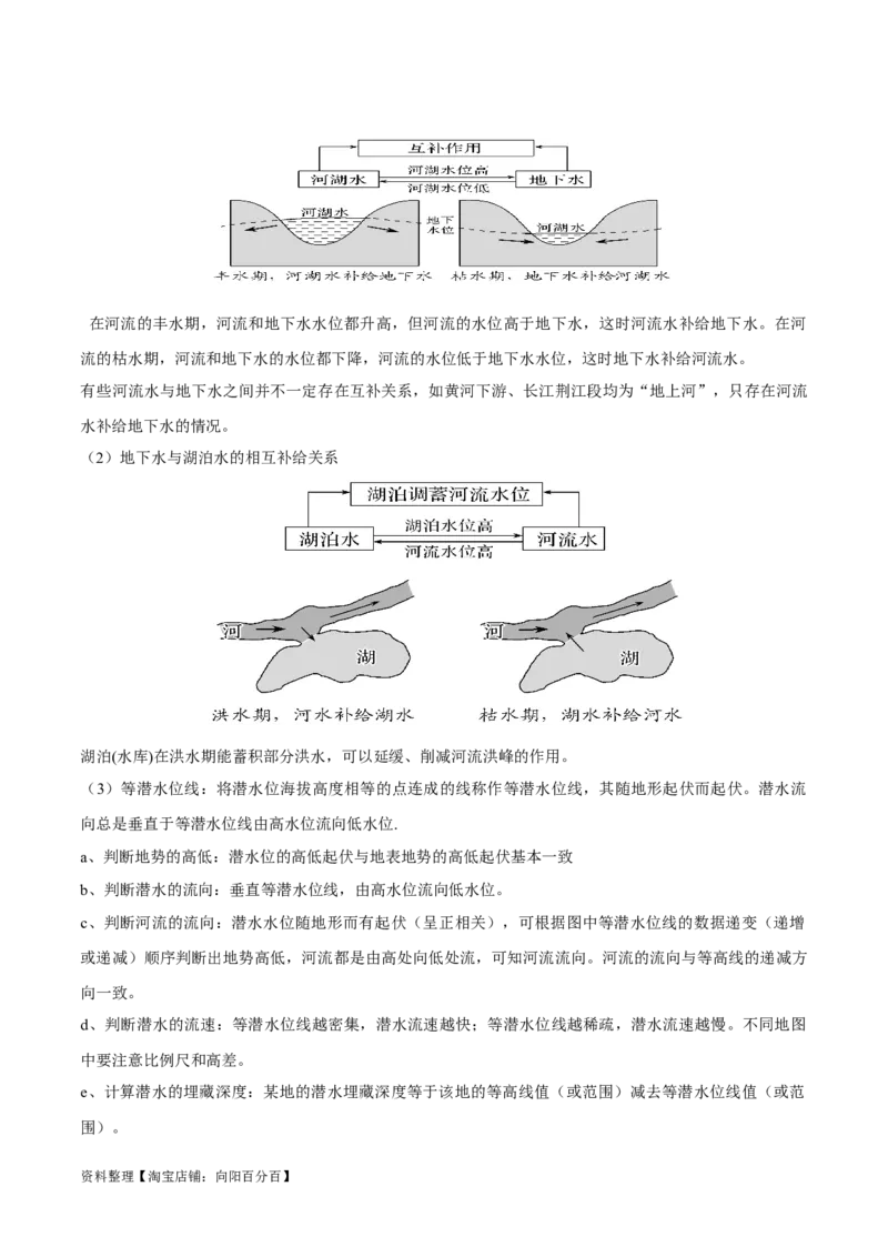 重难点04陆地水体-2024年高考地理热点&middot;重点&middot;难点专练（新高考专用）（解析版）_新高考复习资料_2024年新高考复习资料_专项复习资料_教师版（含答案解析）
