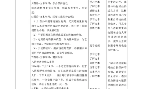 第7课《可爱的动物》第二课时（教学设计）-（统编版）_26新一年级道法下册（统编版）_老课标资料_2、教学教案部编一下道法_教案(配套有动画推荐)