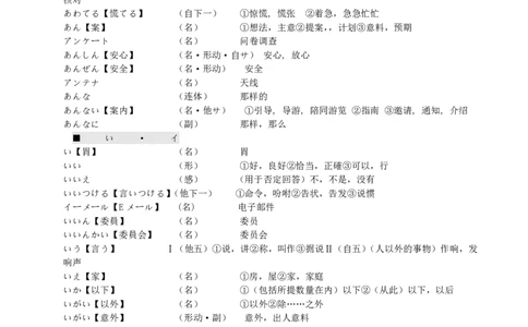 考研日语核心单词4000_203考研（日语）历年真题资料_203日语-复习资料