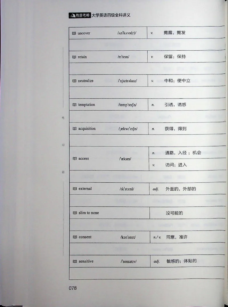 四级讲义_❤️2025年6月四六级新_2025年06月4级VIP全程（自动更新，与分享时间无关）_2025年06月4级VIP全程（自动更新，与分享时间无关）_04.有道四级全程班曲根等_00.讲义_扫描讲义