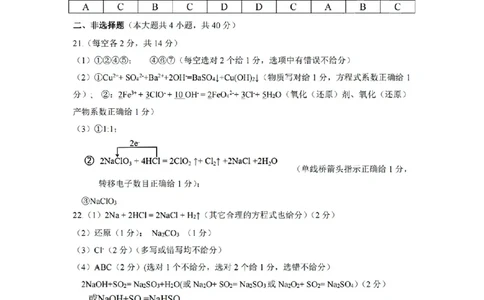 扫描件_高一年级化学学科参考答案_2025年10月高一试卷_251013浙江精诚联盟2025-2026学年高一上学期10月联考（全）_浙江省精诚联盟2025-2026学年高一上学期10月月考化学试题（含答案）