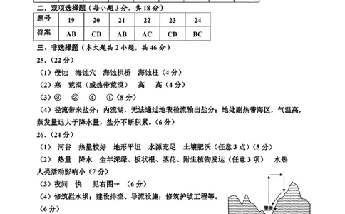 扫描件_高一地理参考答案_2026年02月高一试卷_260213浙江省嘉兴市2025-2026学年高一上学期期末（全）_浙江省嘉兴市2025-2026学年高一上学期1月期末地理试题含答案.zip