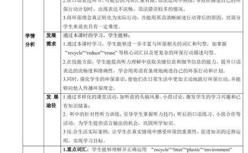 Unit13We&rsquo;retryingtosavetheearthSectionB(1a～1e)教学设计_最新人教版英语九年级全册_新更新初中英语9全_新修订版英语9全一册教案课件-新修订版，第二单元有改动