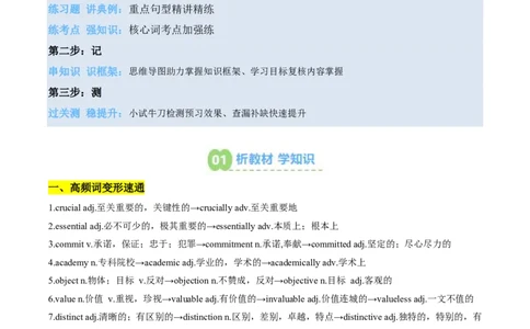 (预习领跑)专题01选必一Unit1(知识全梳理&考点精准练)(解析版)_高中三年全科资料_高中_高中1_2025高一高二英语暑假提升精品讲义（人教版）