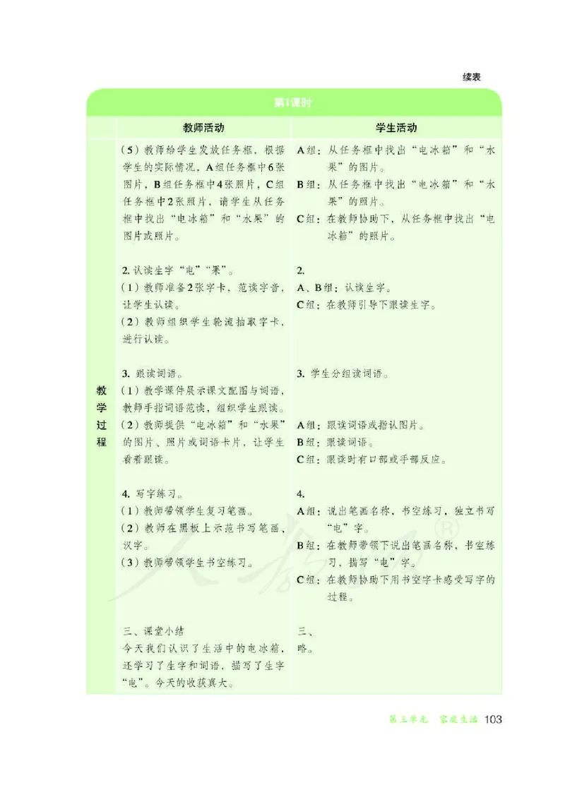 人教版-电子教材-生活语文二年级下册教师用书_电子课本_高中教学用书_教师用书