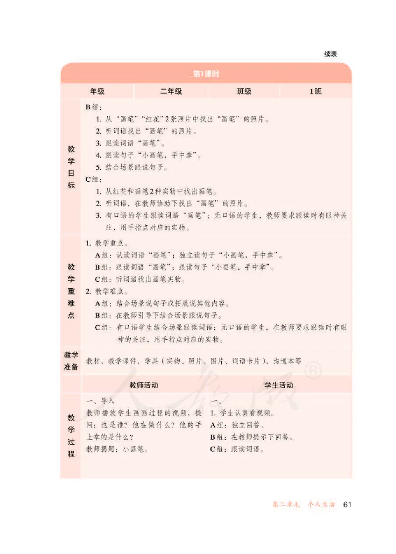 人教版-电子教材-生活语文二年级下册教师用书_电子课本_高中教学用书_教师用书