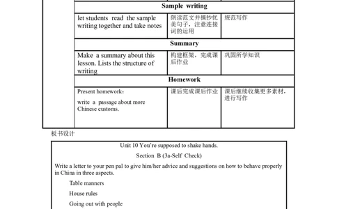Unit10第6课时(SectionB3a-SelfCheck)（教学设计）-九年级英语全一册同步备课系列（人教新目标GoForIt!）_最新人教版英语九年级全册_新更新初中英语9全_02课件+教案+学案_（2）教案