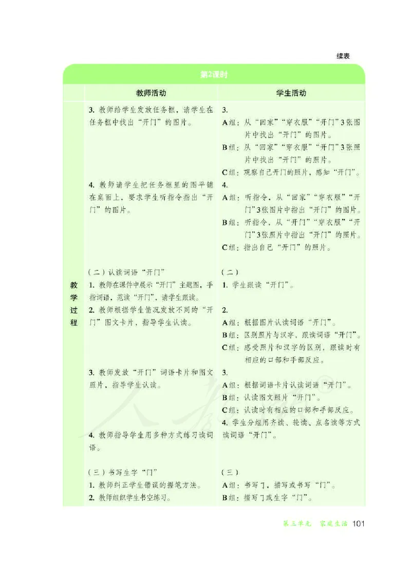 人教版-电子教材-生活语文一年级下册教师用书_电子课本_高中教学用书_教师用书