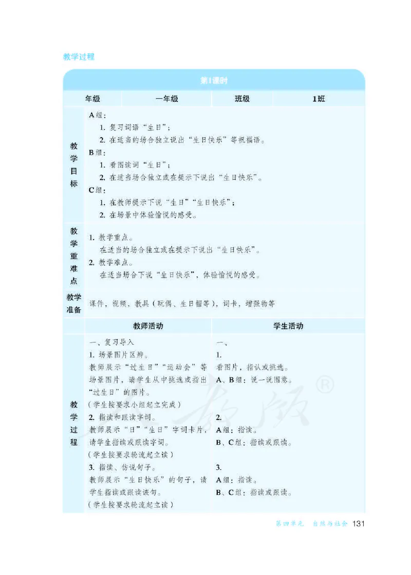人教版-电子教材-生活语文一年级下册教师用书_电子课本_高中教学用书_教师用书