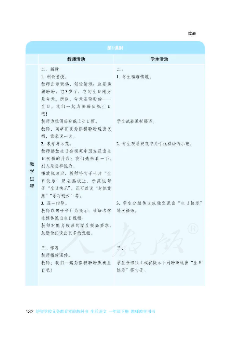 人教版-电子教材-生活语文一年级下册教师用书_电子课本_高中教学用书_教师用书