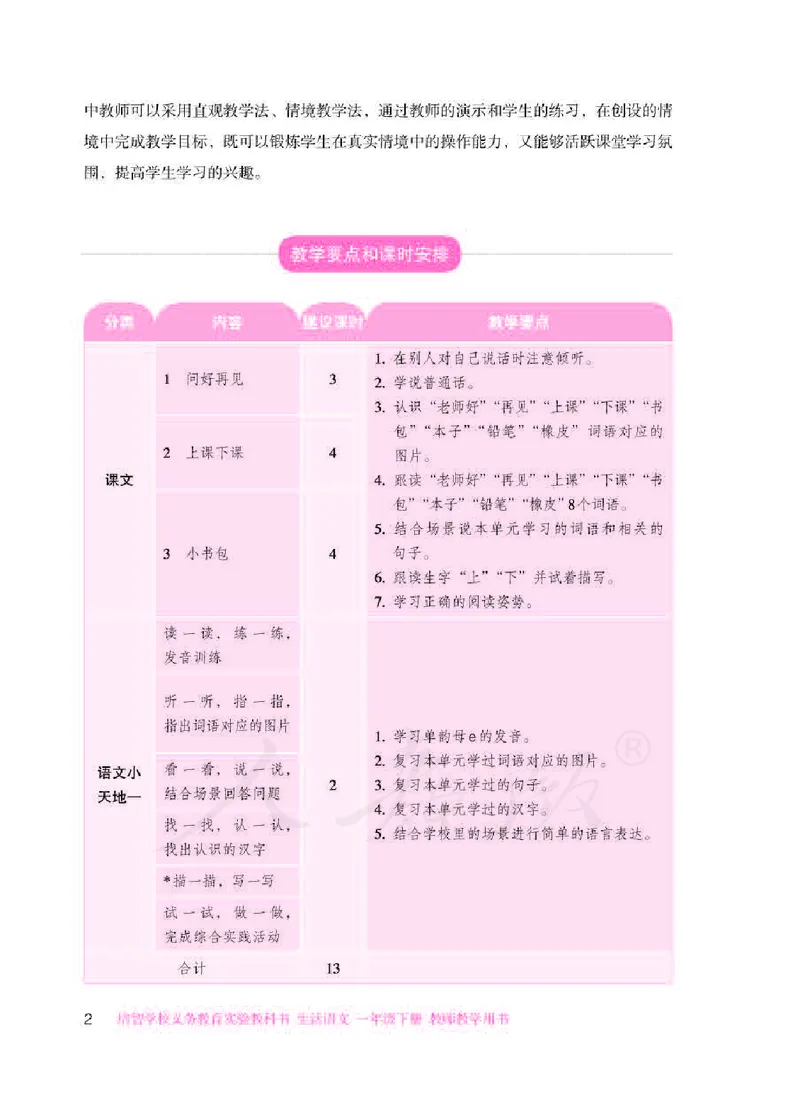 人教版-电子教材-生活语文一年级下册教师用书_电子课本_高中教学用书_教师用书