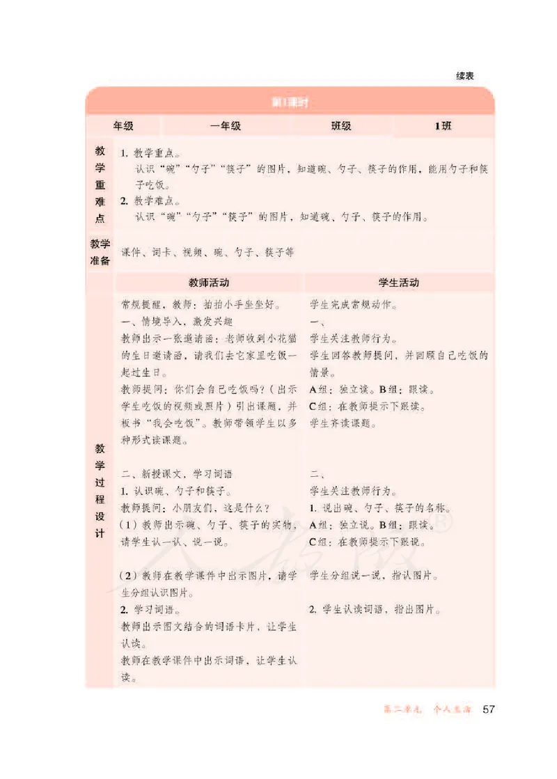 人教版-电子教材-生活语文一年级下册教师用书_电子课本_高中教学用书_教师用书