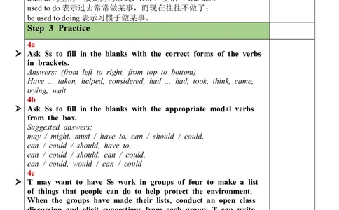 Unit13SectionA(GF-4c)_最新人教版英语九年级全册_新更新初中英语9全_05教案（多套）_分课时教案全英_Unit13