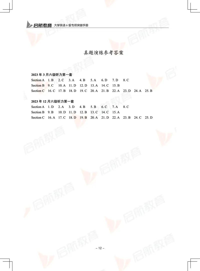 大学英语6级专项突破手册_01.电子讲义
