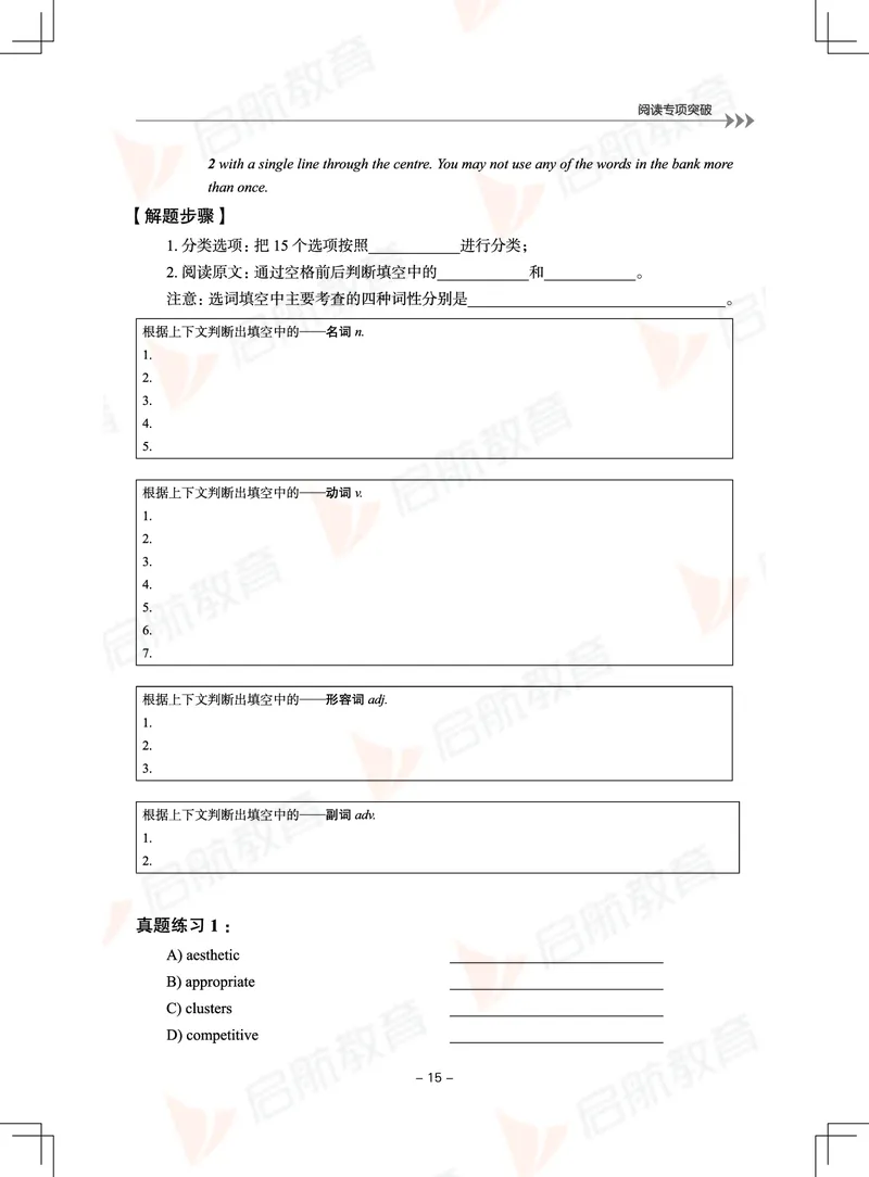 大学英语6级专项突破手册_01.电子讲义