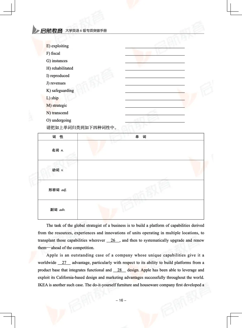大学英语6级专项突破手册_01.电子讲义