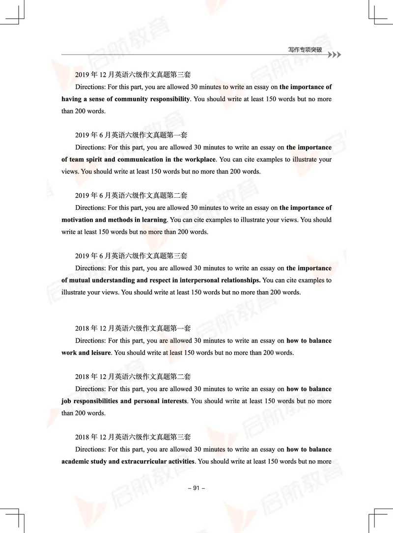大学英语6级专项突破手册_01.电子讲义