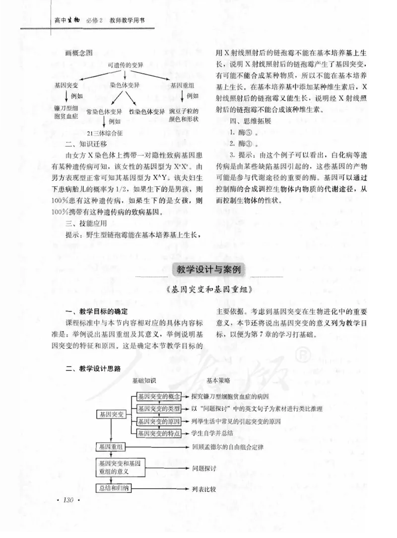 人教版-电子教材-生物2必修遗传与进化教师用书_电子课本_高中教学用书_教师用书