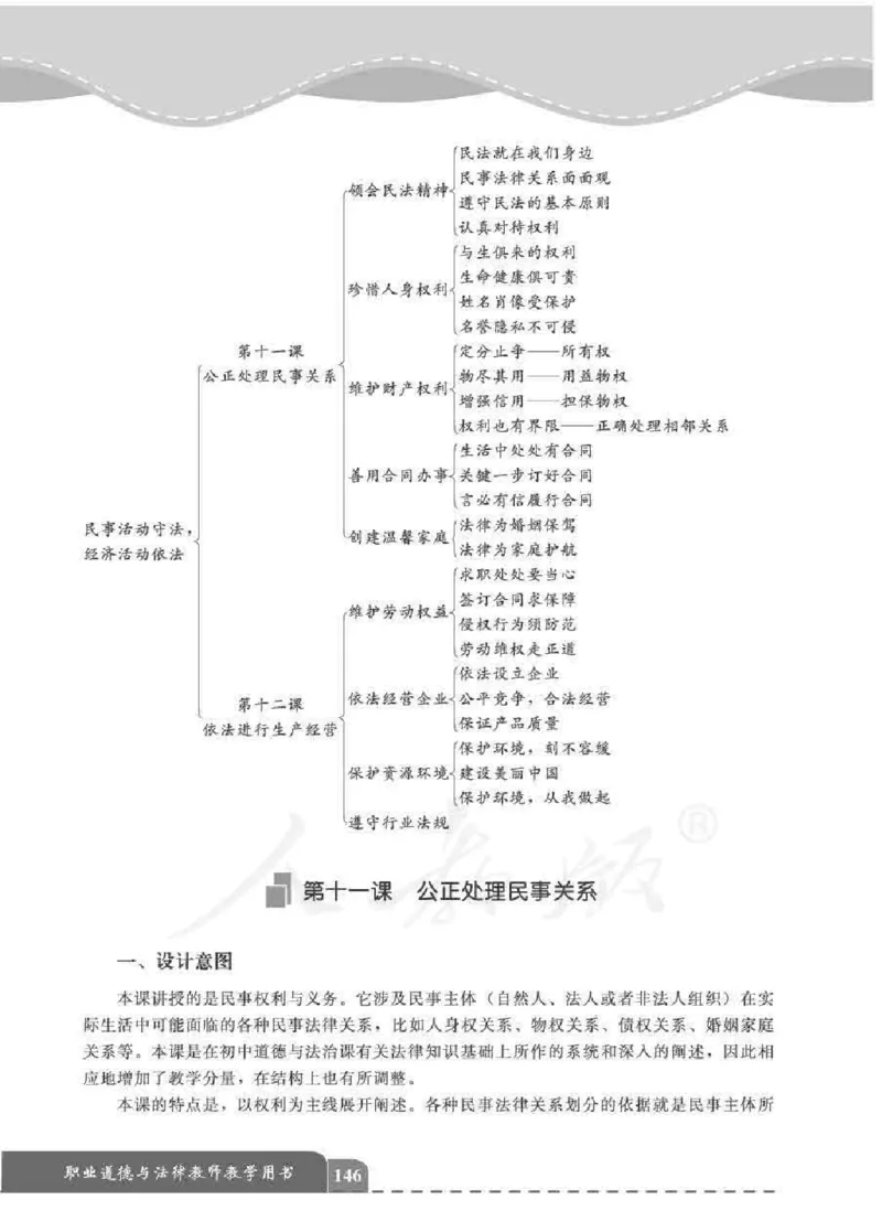 人教版-电子教材-职业道德与法律教师用书_电子课本_高中教学用书_教师用书