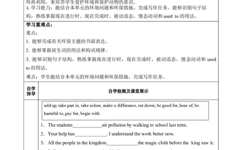 Unit13第6课时(SectionB3a-SelfCheck)（导学案）_最新人教版英语九年级全册_旧版可参考_01.英语9全一册-新课标PPT课件+教案+学案+作业第1套_导学案