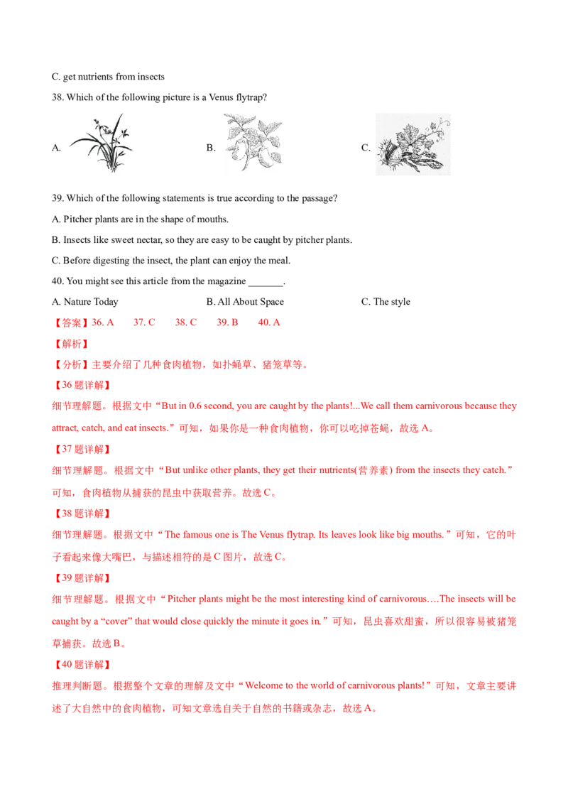 unit11（单元综合检测卷）（解析版）-九年级英语全一册同步备课系列（人教版）_最新人教版英语九年级全册_新更新初中英语9全_07习题试卷_（2）单元试卷_单元测试卷4