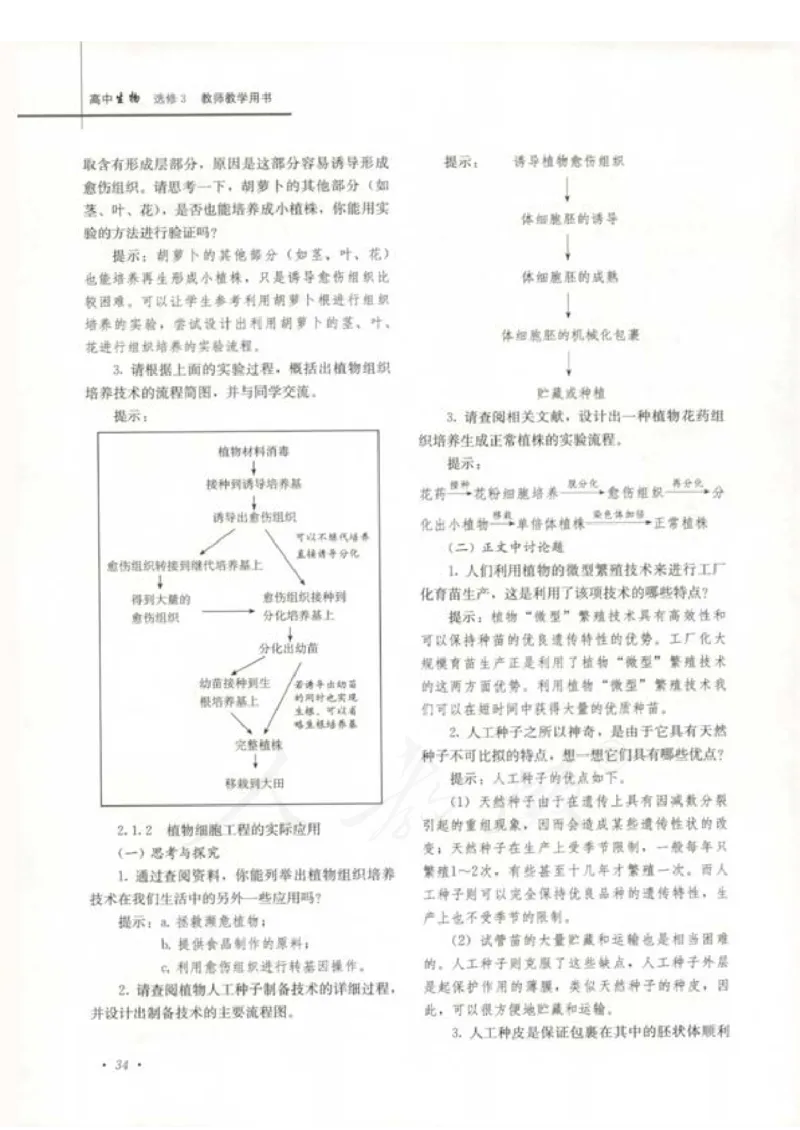 人教版-电子教材-生物选修3现代生物科技专题教师用书_电子课本_高中教学用书_教师用书
