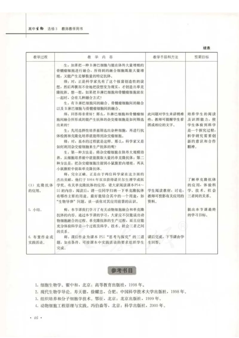 人教版-电子教材-生物选修3现代生物科技专题教师用书_电子课本_高中教学用书_教师用书