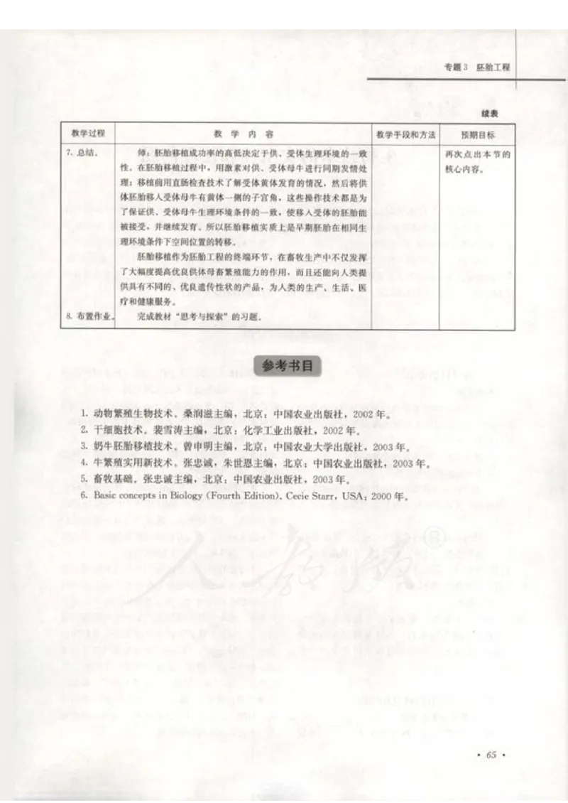 人教版-电子教材-生物选修3现代生物科技专题教师用书_电子课本_高中教学用书_教师用书