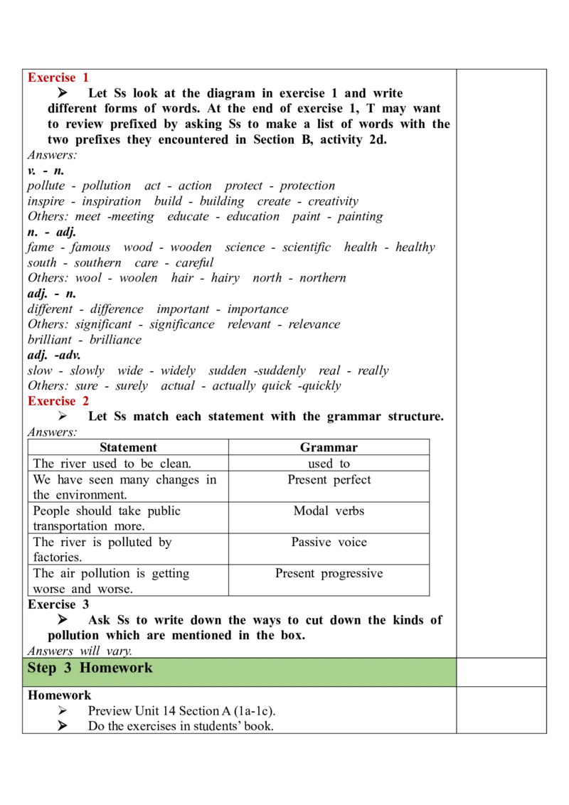 Unit13SectionB(3a-SelfCheck)_最新人教版英语九年级全册_旧版可参考_03.英语9全一册-核心素养教案+PPT课件第3套_9英教案（含核心素养）