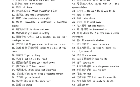 Unit1-Unit3重点词组背诵和默写单，单词默写单_最新人教版英语八年级下册_旧版（有参考价值）_版本二_八年级英语下册（人教版）_单词专项