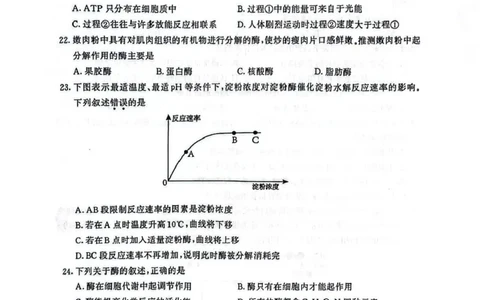 江苏省南京市2024-2025学年高一上学期1月期末学情调研测试生物试题_2025年02月试卷_0205江苏省南京市2024-2025学年高一上学期期末考试