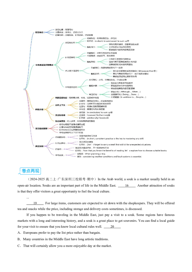 (技能篇)专题02七选五&ldquo;衔接词破题法&rdquo;：指代关系网+段落功能速判(解析版)_高中三年全科资料_高中_高中1_2025高一高二英语暑假提升精品讲义（人教版）