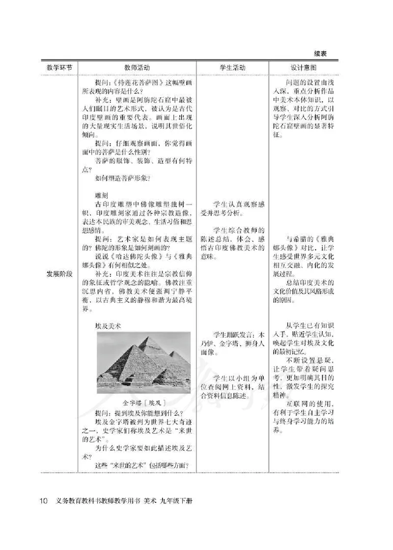 人教版-电子教材-美术九年级下册教师用书_电子课本_高中教学用书_教师用书