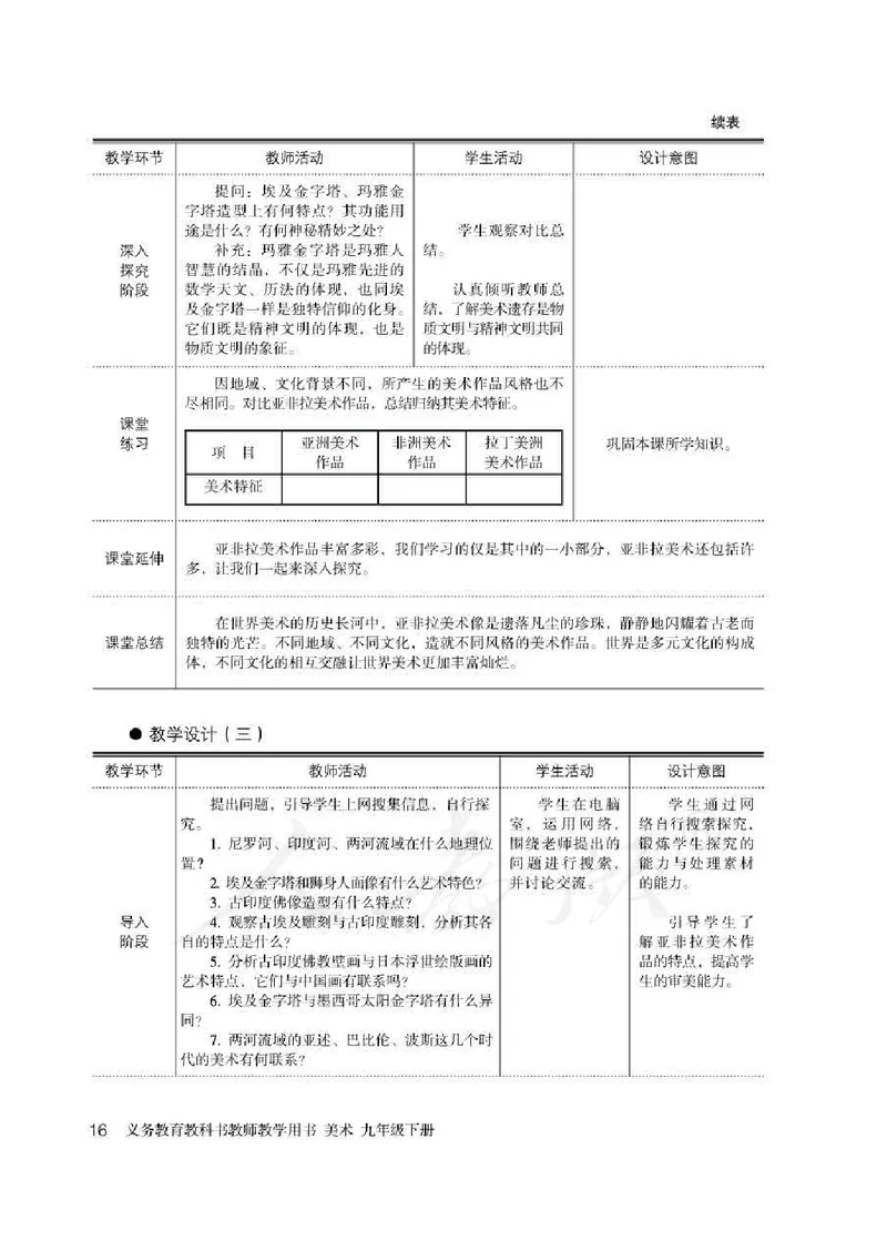 人教版-电子教材-美术九年级下册教师用书_电子课本_高中教学用书_教师用书