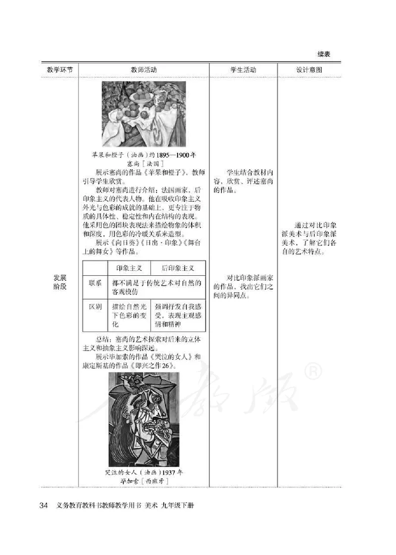 人教版-电子教材-美术九年级下册教师用书_电子课本_高中教学用书_教师用书