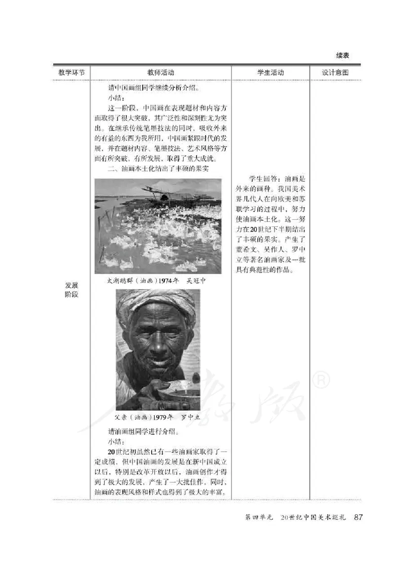 人教版-电子教材-美术九年级下册教师用书_电子课本_高中教学用书_教师用书