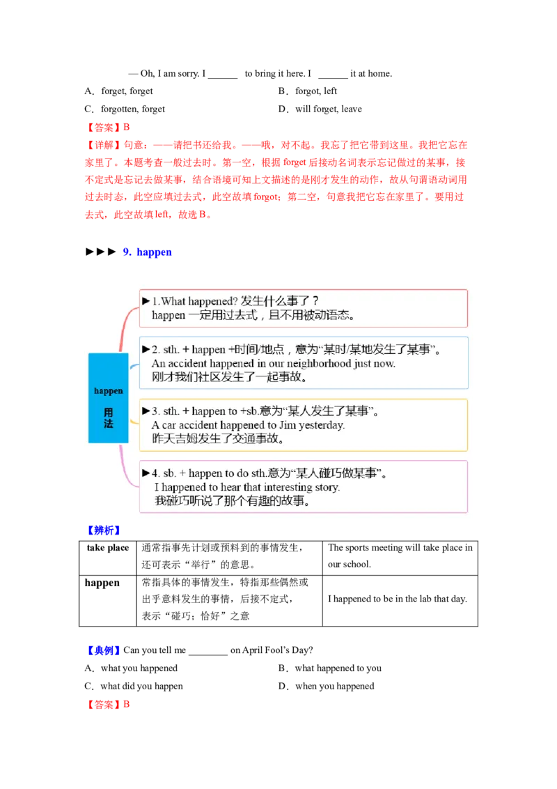 Unit12Lifeisfulloftheunexpected.知识清单（思维导图）_最新人教版英语九年级全册_新更新初中英语9全_10知识点_单元知识清单（第2套）
