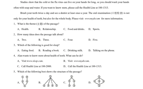 Unit1What&rsquo;sthematter单元话题阅读理解练习（学生版）_最新人教版英语八年级下册_旧版（有参考价值）_版本二_八年级英语下册（人教版）_单元重难点易错题精练-U216